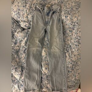 Abercrombie 90s Straight Ultra High Rise Light Wash size 25/0R